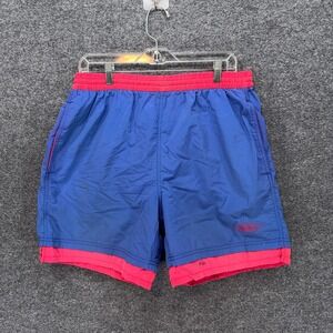 Hobie Swim Trunks Mens Large Blue Pink Colorblock Mesh Lined Surf Board Shorts
